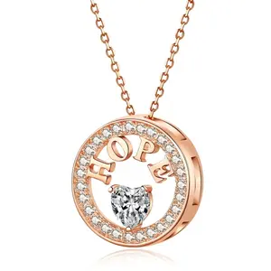 HOPE” Heart Crystal Necklace