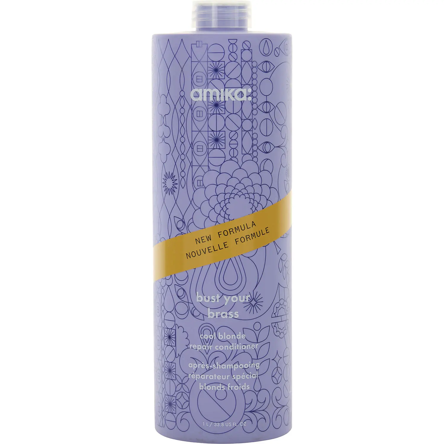 Amika By Amika Bust Your Brass Cool Blonde Conditioner For Unisex