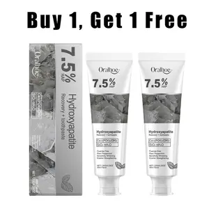 Buy 1 Get 1 Free Nano Hydroxyapatite Toothpaste 7.5%25 nHAP, 4.23 oz – Enamel-Strengthening • Fluoride-Free • Natural Peppermint • Ideal for Sensitive Teeth