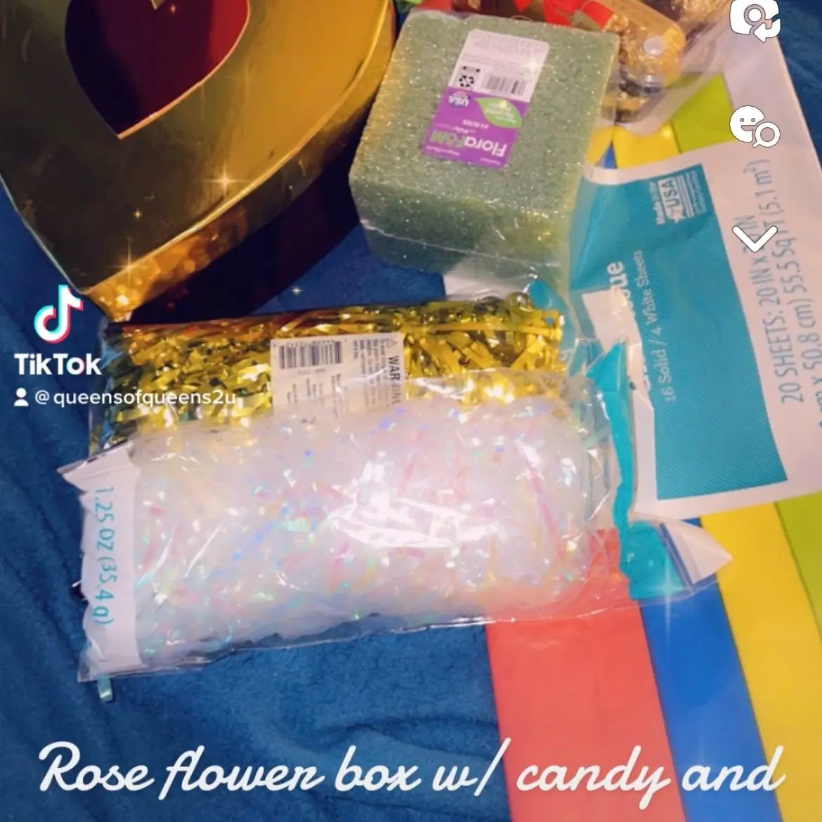 Rose flower box w/ small teddy bear and chocolate
