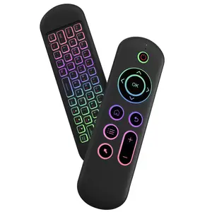 M5 Air Mouse Remote Control with Keyboard, IR/RF TV Remote Control for Nvidia Shield, Android TV Box, PC, Projector, HTPC and All-in-One PC
