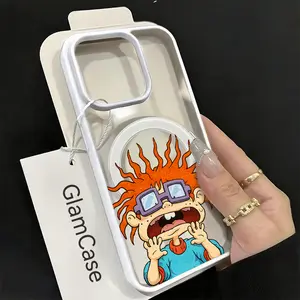 Shocked Kid Phone Case， Retro Cartoon Style for iPhone 17 16 15 14 13 12 11 Plus Pro Max.A17