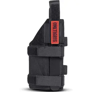 OneTigris Minimalist Pouch- Right Hand Waterproof Nylon, only pouch included, Adjustable Molle Compatible Waist Belt Bag for Men Essential Pack