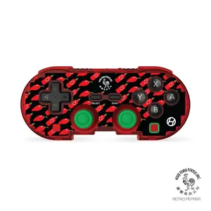 Hyperkin Sriracha Pixel Art Bluetooth Controller - Officially Licensed - For Nintendo Switch, PC, Mac, Android, iOS (Retro Pepper)