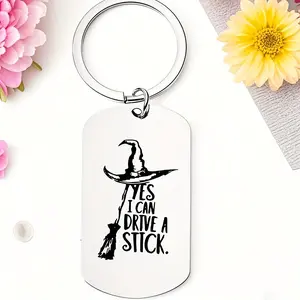 1Pc Stainless Steel Witch Hat Keychain - Retro Nostalgic Halloween Christmas New Year Magic Theme Party Gift for Men and Women, Durable Fantasy Lover Accessories