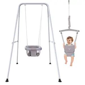 2 in 1 Baby Jumper & Swing with Foldable Stand ,Baby Swing,Bouncers & Swing for Indoor & Outdoor Use