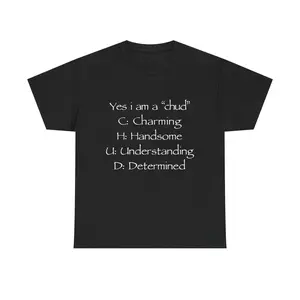 Yes i am a chud T-Shirt |   Chud Acronym Meme Unisex Cotton Tee