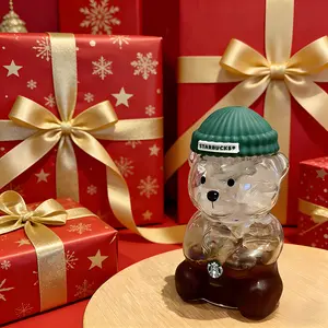 [IN STOCK] Star Bucks Bearista Bear Glass Jar Cold Cup Straw 2025 Holiday NEW Year's Birthday Valentine's Day Gift