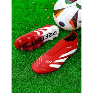 Parent–Child Matching White–Gold Color Blocked Football Boots with Long Studs, Luxury Competitive Style, Premium Materials, Textured Design Enhancing Athletic Performance, Ideal for Parent–Child Football Training and Competitions, Football Cleats