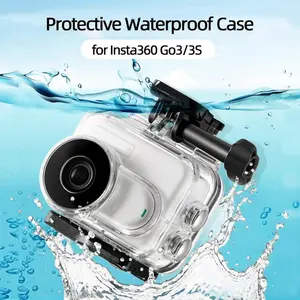for Insta360 Go3S/Go3 Protective Case, PC Material, Dive Housing Shell, Quick-Release Design | Full Protection | Beach Party Shooting Accessory | Underwater Photography | Summer Holiday Trip Diving Photography | Water Play Travel Essentials