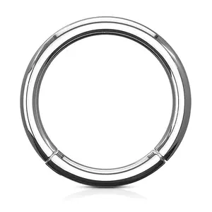 Fifth Cue Titanium Hinged Septum Ring 20G 10mm Seamless Clicker