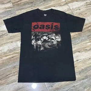 Oasis Graphic Black T shirt, Oasis Band Tee, Vintage T-shirt, sweatshirt, hoodies