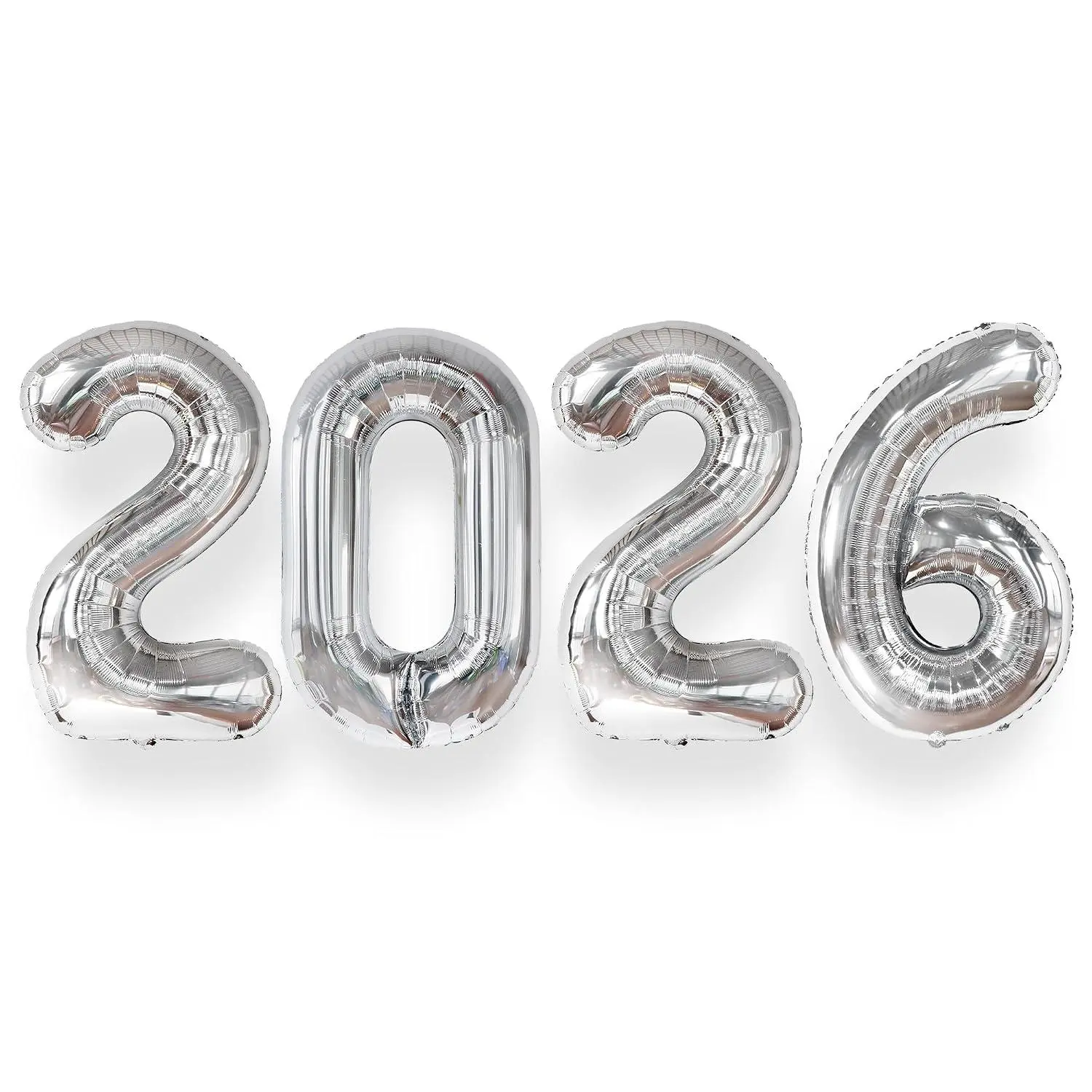 Silver 2026 Balloons 42 Inch, Giant - Silver Graduation Decorations 2026, Foil Number 2026 Graduation Balloons Class Of 2026 Decorations | Graduation Party Decorations | Prom Decorations 2026,