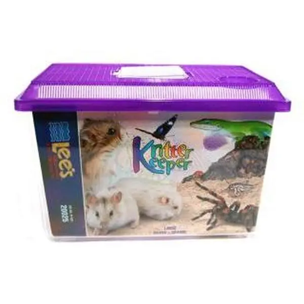 Lee Kritter Keeper Large Small Animal Enclosure Kit - 20025, Space-Saver Multi-Use Terrarium Crate, Pet Supplies Storage, Nursery Haven