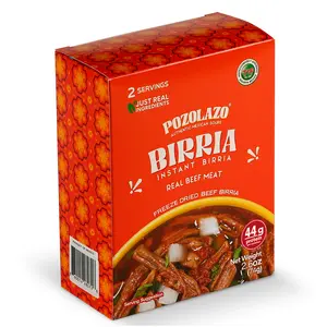 Pozolazo - 2 Serving box - Birria  - Freeze-Dried - Real Shredded beef & Traditional Seasonings