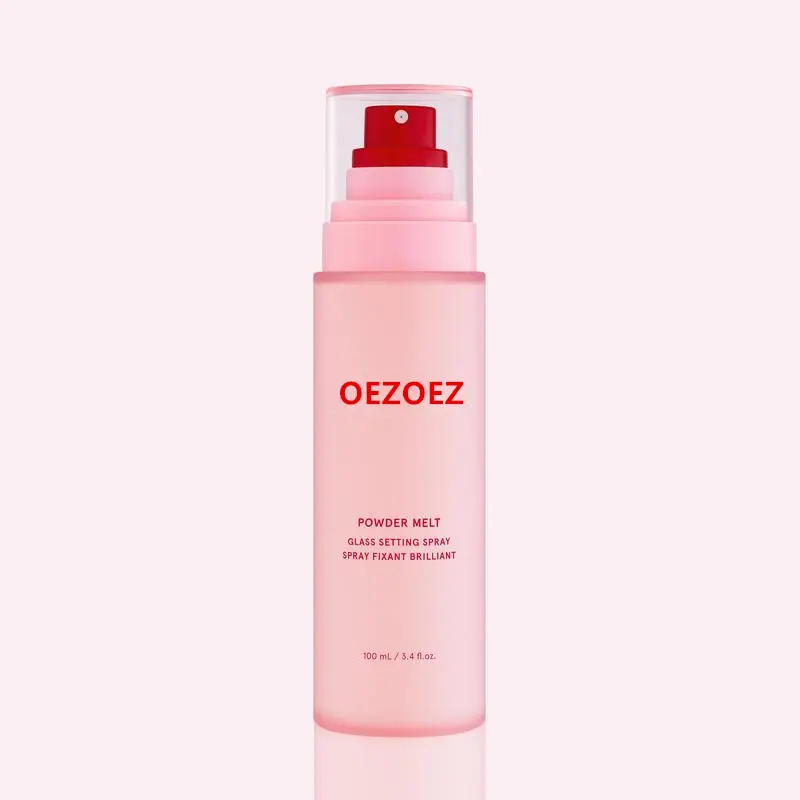 Powder Melt Alcohol-Free Makeup Setting Spray - Hydrating, Long-Wearing Fixing Spray for All Skin Types, 3.4oz, Dewy Glow & Radiant Glass-Skin Finish, Fresh Look