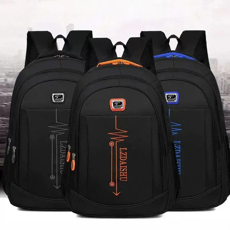 Simple Solid Color Men's Backpack - Lightweight Student Bag with Laptop Compartment, Traveling Bag for Campus Commuting & Travel, Backpacks for School