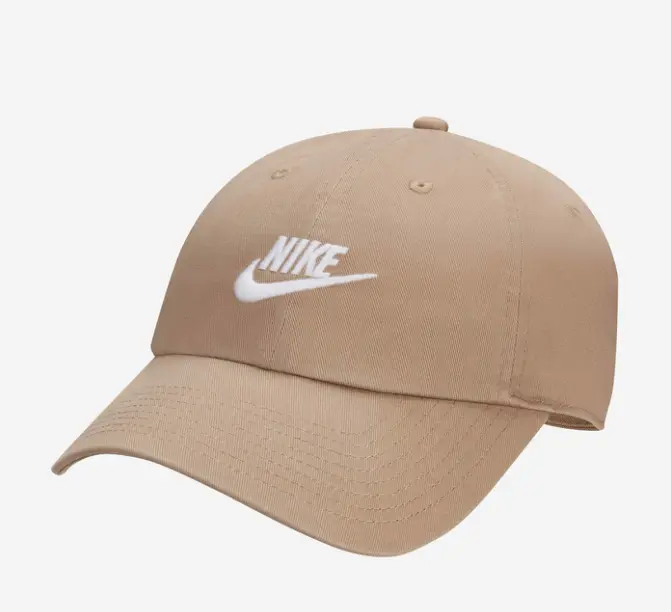Nike Club Unstructured Futura Wash Adjustable Hat Adult Medium/Large Khaki