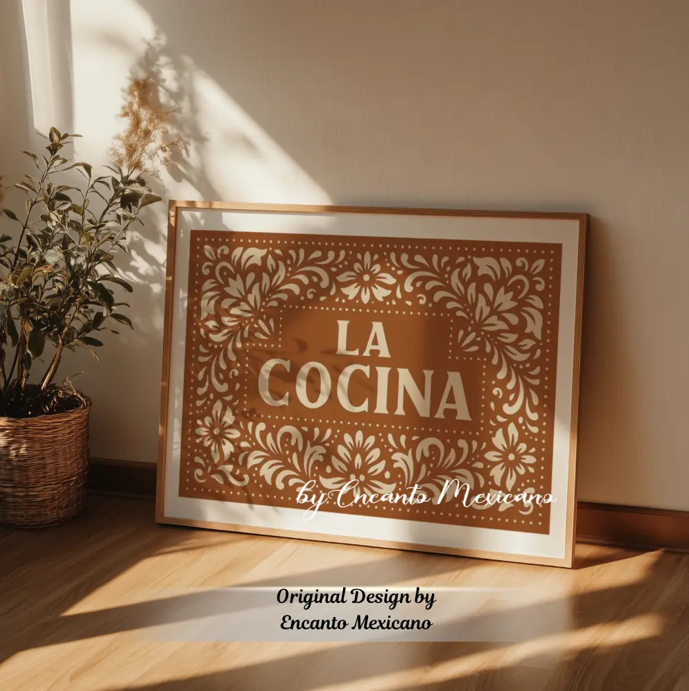 Mexico Wall Art, Mexican Art, Kitchen Art, Cocina Mexicana