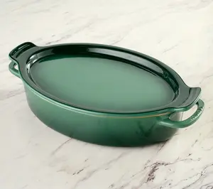 Le Creuset 3.5-L Stoneware Oval Baker w/ Platter Lid