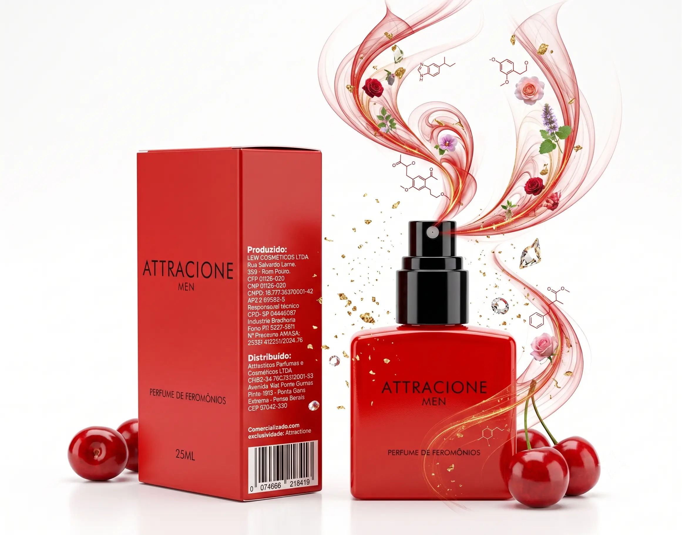 Attraccione Men Pheromone Perfume 25ml - Long Lasting Cologne for Men, Attractive Fragrance Scent, Perfect Gift for Boyfriend Husband
