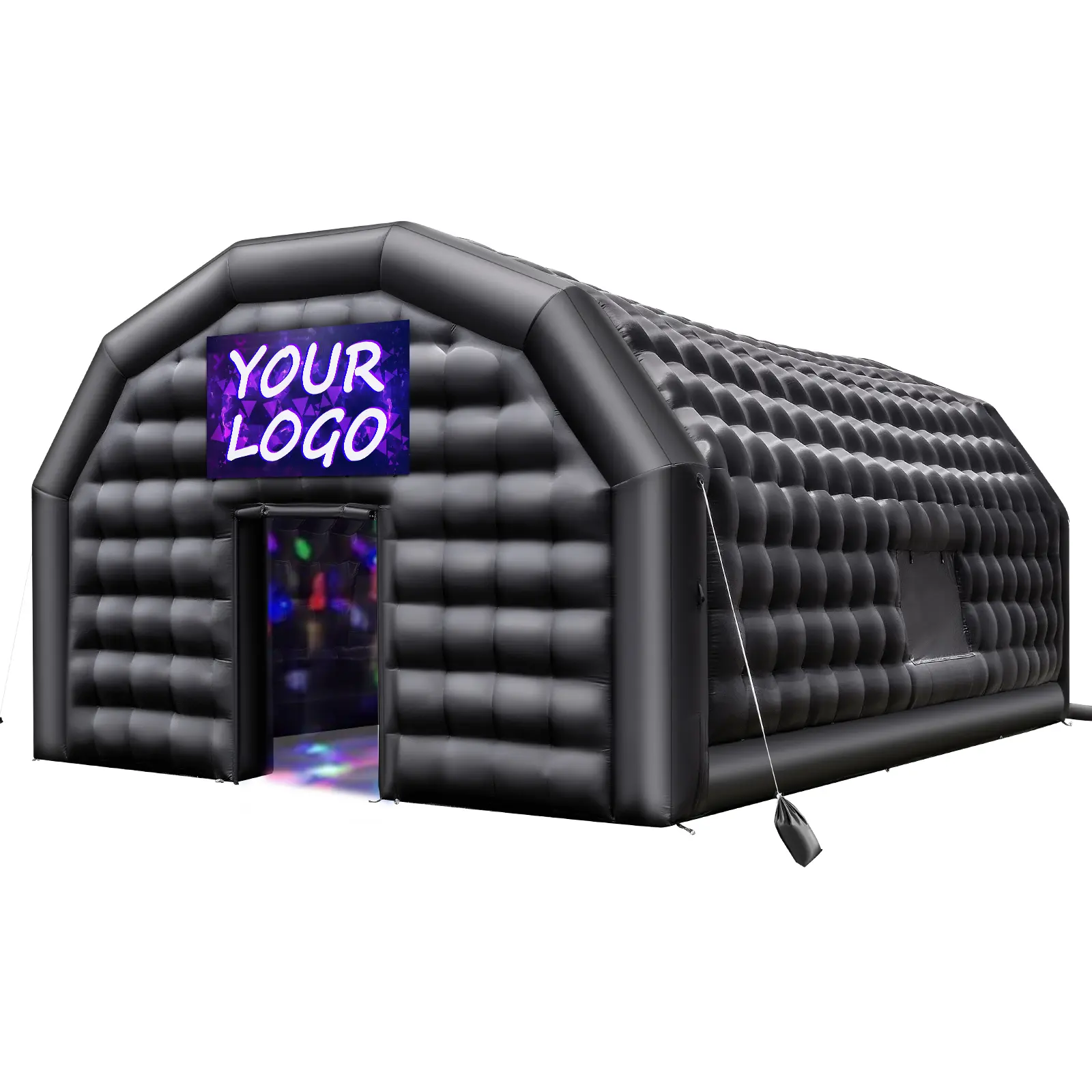 【SummerFinds】VEVOR Large Size Oxford Fabric Inflatable Bubble House Air Cube Tent (29.5x19.7x13.1ft/581sq ft), 1100W Blower, Sandbags, 2 Windows, Ventilation, Windproof Secure Setup for Birthday, Wedding (Ages 12+), Watch Party