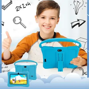 Tablet PC 7 Inch Handle Android System Dual Camera Quad-Core Processor 4g RAM 32GB Storage WiFi Bluetooth-compatible Parental Lock HD LCD Screen Student Tablets Tablet Set Android