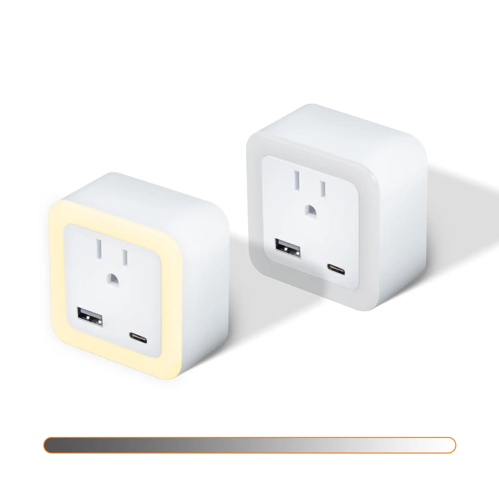 Rechargeable Battery Backup Wall Tap - 1875W Emergency Kits Light Up Sealed Unit, Outlet Extender with USB-A/Type-C Ports, 3 Brightness Levels, Dusk-to-Dawn/Motion Sensor, 3000 Warm/5000 Cool White, Housewarming Gift, Cordless Compact Home Use