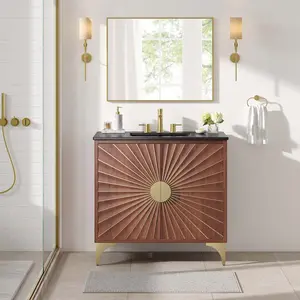Daylight 36" Bathroom Vanity in Black Walnut