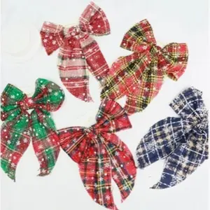 Love and Repeat - Christmas Themed - Bow Clips - Great for Ponytail Clips - Great for Animal Holiday Picture
