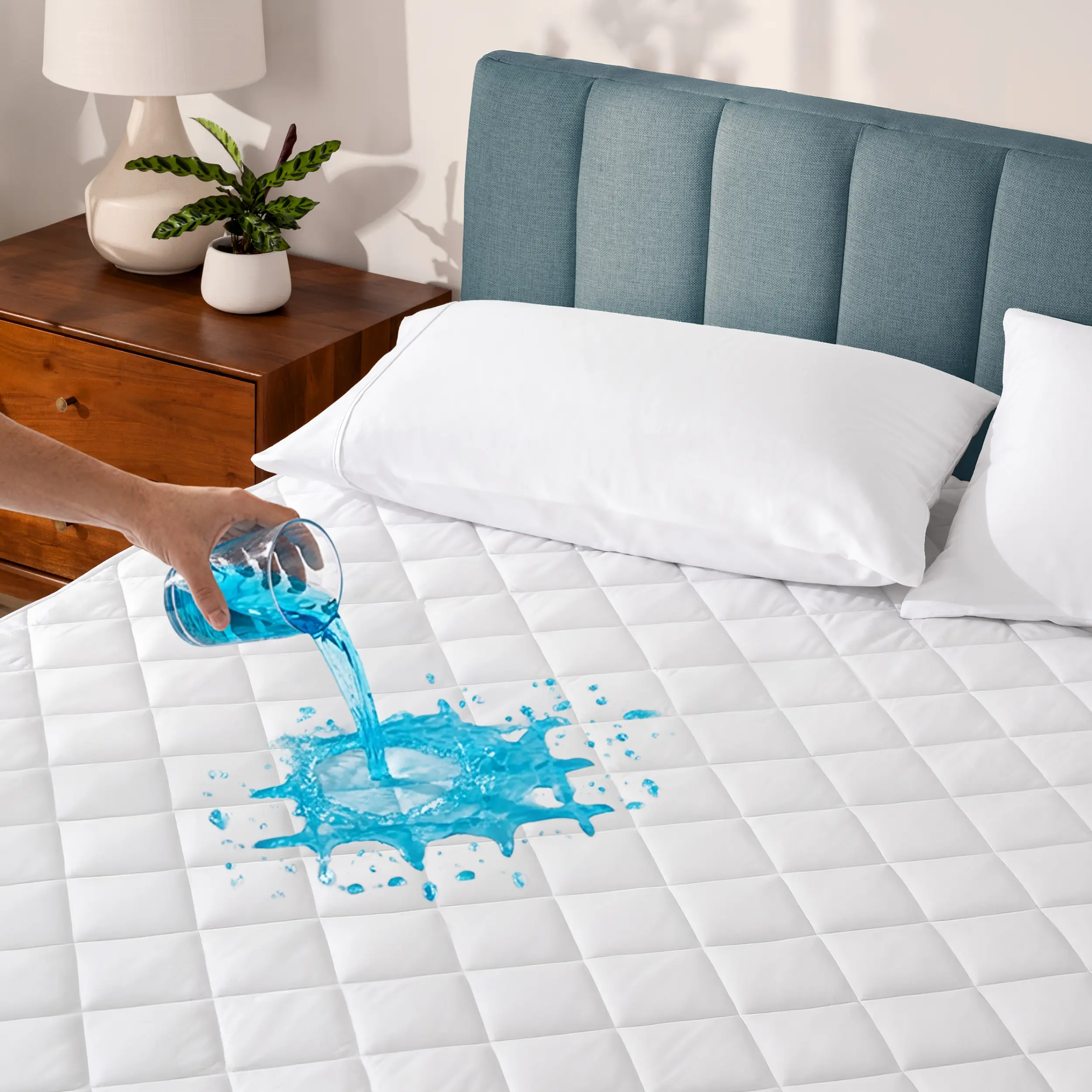 Bare Home Waterproof Mattress Protector - Breathable Pad, Microfiber Bedding Protector, Waterproof Cover, Bed Pad, Breathable Mattress Pad