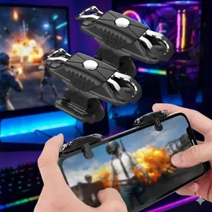 Mobile Gaming Trigger Dual Pack L1r1 high Sensitivity Abs buttons for iOs anDroid Easy install Precision Aim rapid Fire boost Reaction Speed assist Shooting Hot Games Ergonomic Design