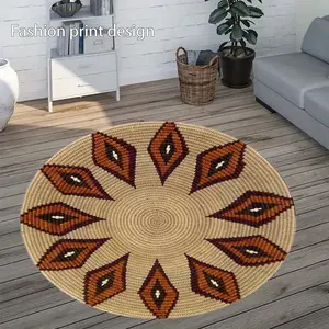 1 fashionable flower floor mat, suitable for bedroom bedside decoration, living room home decoration, balcony decoration, hotel decoration, New Year's holiday decoration, Valentine's Day decoration, Easter decoration, St. Patrick's Day decoration