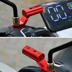 1pc Motorcycle Rearview Mirror Expander Bracket High Quality Universal Adapter Holder Mount Aluminum Alloy Motorbike Accessories