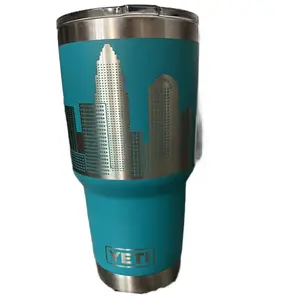Charlotte, NC Skyline Engraved YETI  Cup