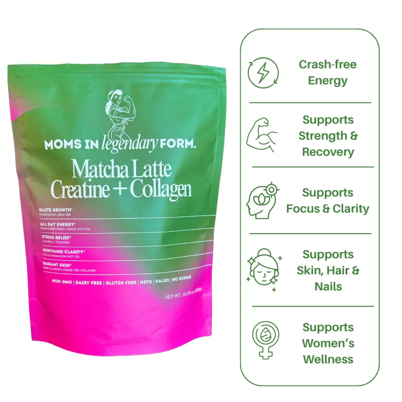 MILF Matcha Latte - Creatine + Collagen | Glute Growth | All Day Energy | Newfound Clarity | Radiant Skin | Keto | Gluten Free | Dairy Free | Fitness
