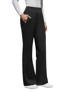 DLOODA Womens High Waist Dress Pants Business Casual Work Pants Stretchy Bootcut Pull On Slacks Office Trousers with Pockets