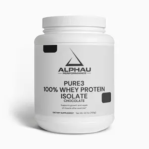 Alphau Performance Pure3 Whey Protein Isolate Chocolate Shake - 22g Protein, Digestive Health, Healthy Fats