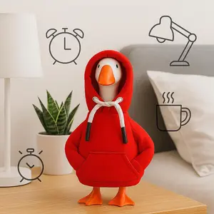 Office Desk Goose Hoodie for 7 Inch Desktop Gooses, Fun Mini Porch Goose Clothing Decoration Accessory for Magnetic Table Goose Statue, Whimsical Decoration Home Decor