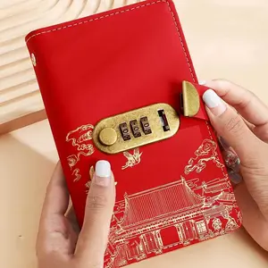 Large Capacity 100 Pages 3-Ring Binder, Savings Binder, Cash Stuffing Binder Cash and Photo Storage Book with Password Lock, Heavy Duty Plastic Cover, Suitable for Money, Photo Organization Binding System, Office Use, Financial Record Notebook
