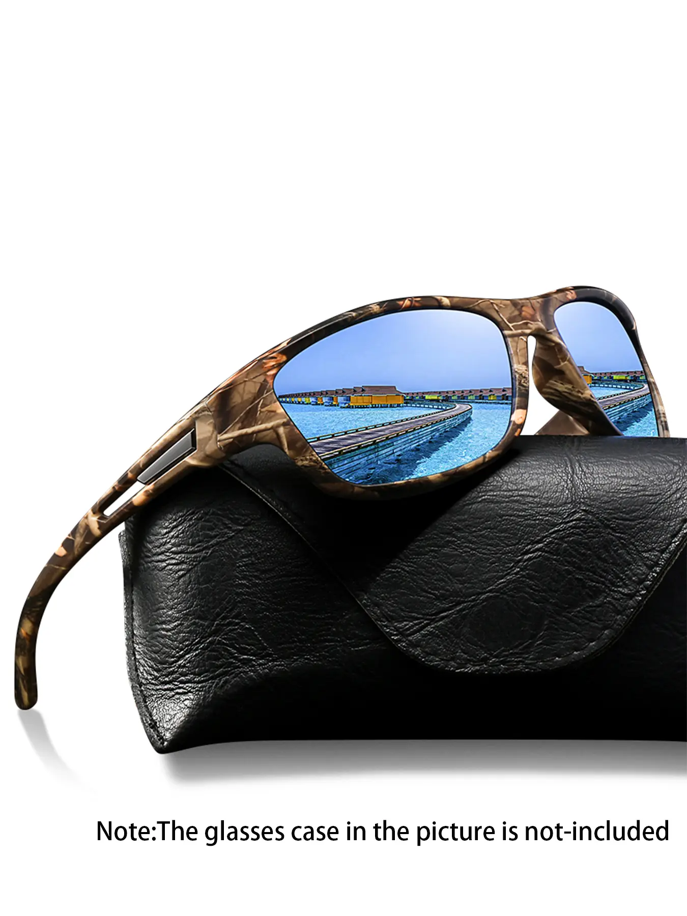The latest camo sports sunglasses for both men and women, available in multiple colors to meet different needs. Equipped with UV400 anti-UV lenses, they are perfect for outdoor activities, combining fashion and functionality.