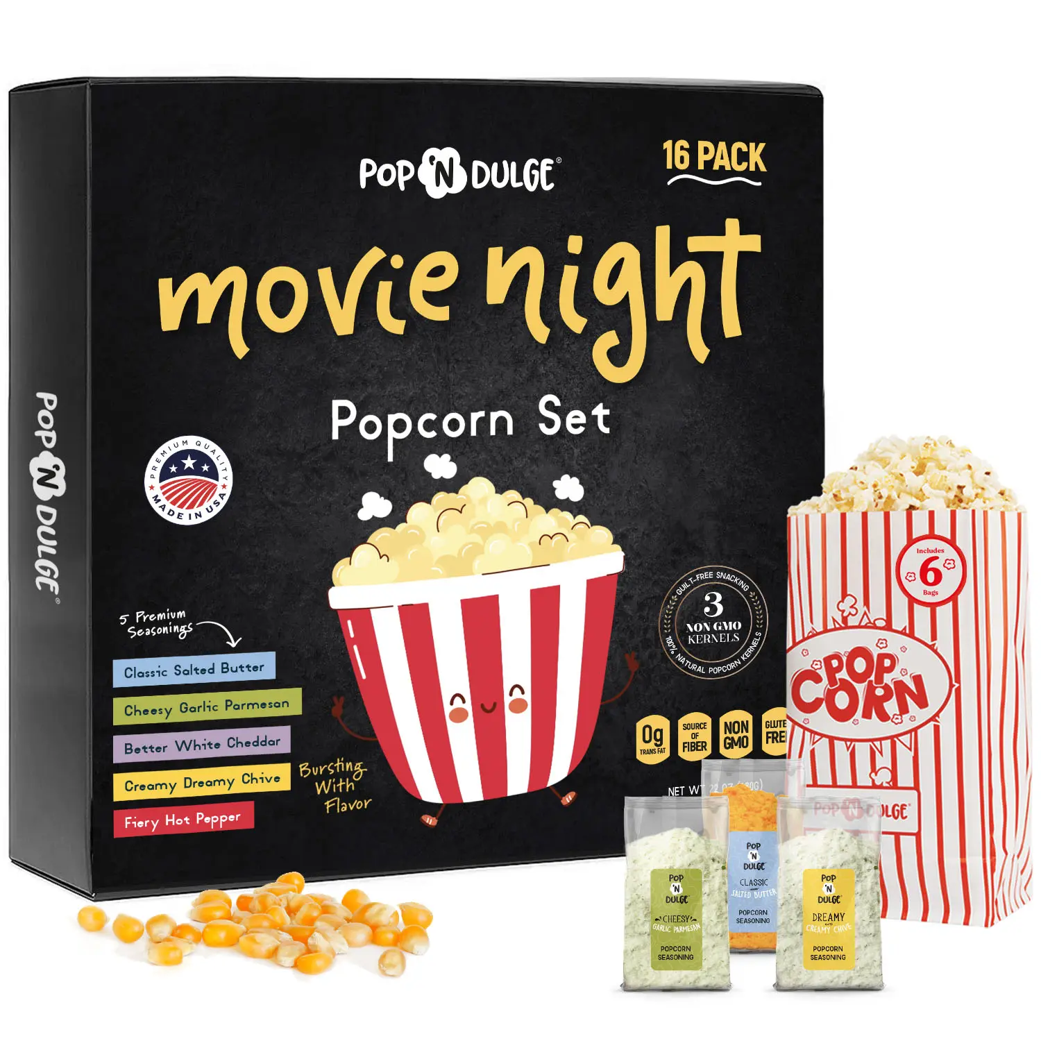 Movie Night Gift Basket Popcorn Gift Set