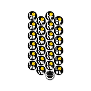 25 Pack - Softball Love Sports Pinback Buttons - 1.5 Inch