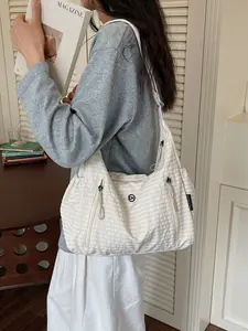 Women's Gingham Crossbody Shoulder Bag, Casual All-Season Backpack for Daily Use, Perfect for Shopping & School, Lightweight Shoulder Bag