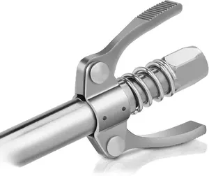 Grease Gun couplers for Mechanical Maintenance High-Pressure, Leak-Proof Working pressures up to 10000PSI Twin-Shank, Locking clamp nozzles for use in a Wide Range of Applications.