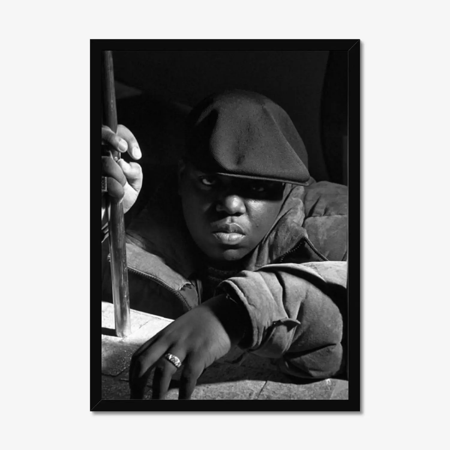 The Notorious B.I.G.v3 Poster, The Notorious B.I.G. Street Poster, Hip Hop Legend Wall Decor, 90s Rap Icon Print, Rap Artist Wall Art Room Gift