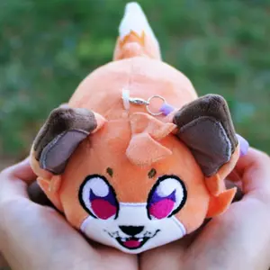 LBRCloud Minis Plushie Keychain Clip Egg the Fox