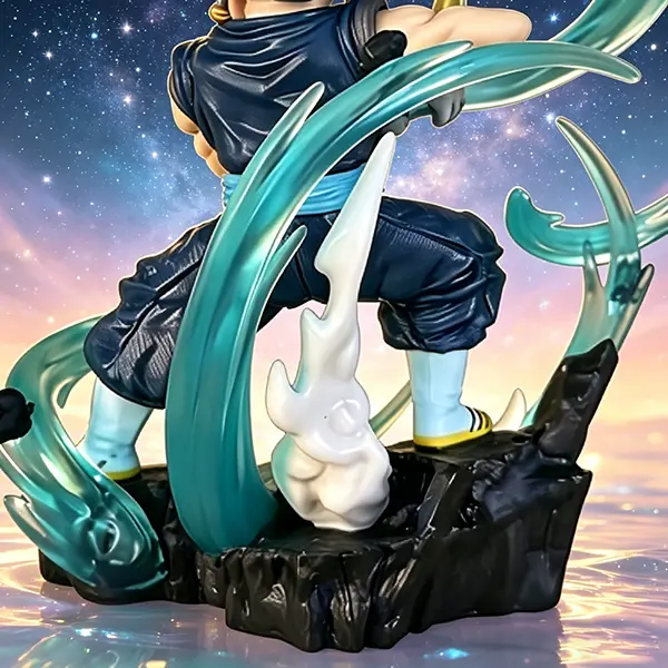 DBZ Vegito Japanese Anime Black Rock Statue - High-End Cute Collectibles Home Decor, Premium Selected Materials, Meticulous Craftsmanship, Exquisite Packaging, Ideal Boys' Birthday & Festival Gift