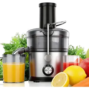 Juicer Machines, 1200W Juicer with 3" Feed Chute for Whole Fruits and Vegs, Dual Speeds Centrifugal Juice Extractor, Heavy Duty Full Copper , 35oz Large Juice Jug, Stainless Steel