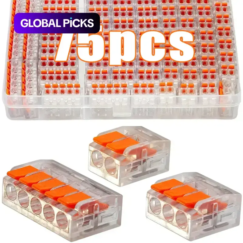 Electrical Quick Terminal Connectors, Durable 2/3/5-Port Wire Nut Connectors for Home and Office Wiring #GLOBAL PICKS